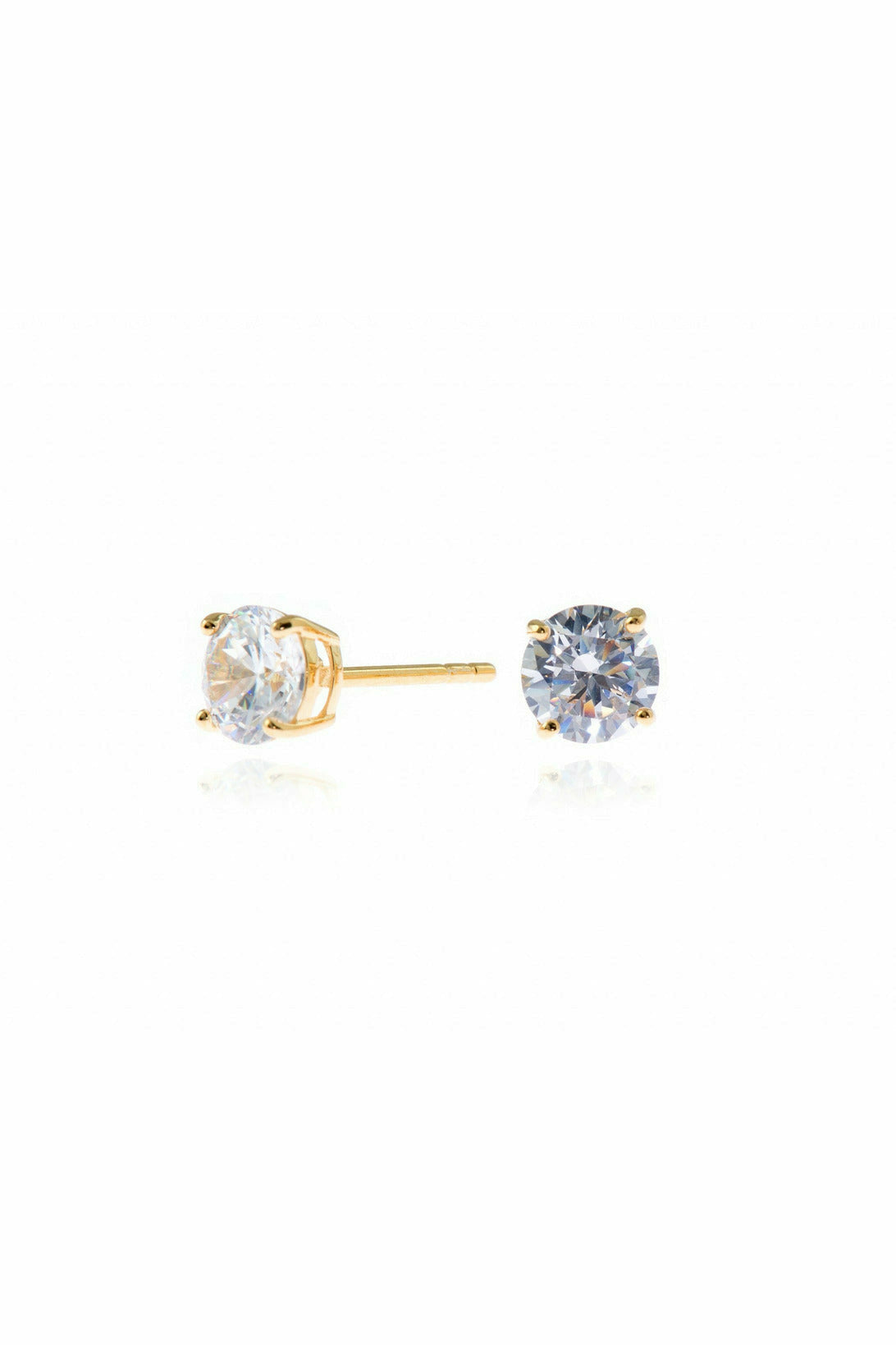 Lana 6mm-Sterling Silver, 18ct Gold ,Clear CZ Cachet London